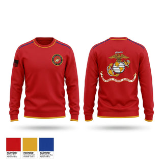 Crew Neck Sweatshirt, DELTA FORCE MARINE CADETS, Marines, Teamtime, Team time, sublimation, custom sports apparel, team uniforms, spirit wear, spiritwear, sports uniforms, custom shirts, team store, custom team store, fundraiser sports, apparel fundraiser