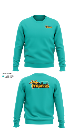Crew Neck Sweatshirt, Flint Tropics, , Teamtime, Team time, sublimation, custom sports apparel, team uniforms, spirit wear, spiritwear, sports uniforms, custom shirts, team store, custom team store, fundraiser sports, apparel fundraiser