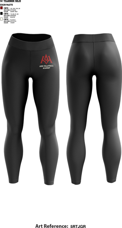 Ares Volleyball Academy 31982644 Womens Leggings - 1
