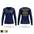 BATTLE GROUP BRAVO Women's Long Sleeve V-neck Shirt - 1
