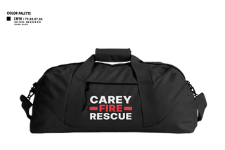 Duffle Bag, Carey Rural Fire & Rescue, Fire Department, Teamtime, Team time, sublimation, custom sports apparel, team uniforms, spirit wear, spiritwear, sports uniforms, custom shirts, team store, custom team store, fundraiser sports, apparel fundraiser