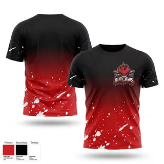 Old School Cotton Feel Shirt, DownEast Outlaws, Baseball, Teamtime, Team time, sublimation, custom sports apparel, team uniforms, spirit wear, spiritwear, sports uniforms, custom shirts, team store, custom team store, fundraiser sports, apparel fundraiser