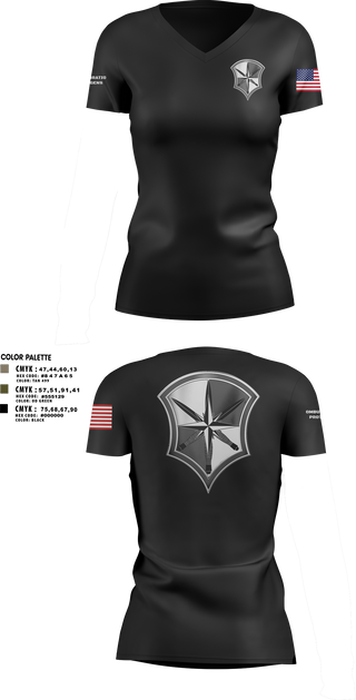 Womens Short Sleeve Vneck Shirt, AOSD, Army, Teamtime, Team time, sublimation, custom sports apparel, team uniforms, spirit wear, spiritwear, sports uniforms, custom shirts, team store, custom team store, fundraiser sports, apparel fundraiser