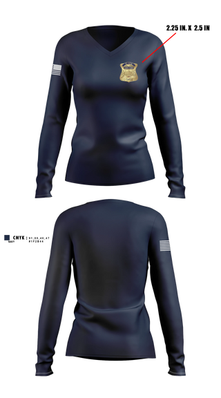 Womens Long Sleeve Vneck Shirt, ILSSA Boston, , Teamtime, Team time, sublimation, custom sports apparel, team uniforms, spirit wear, spiritwear, sports uniforms, custom shirts, team store, custom team store, fundraiser sports, apparel fundraiser