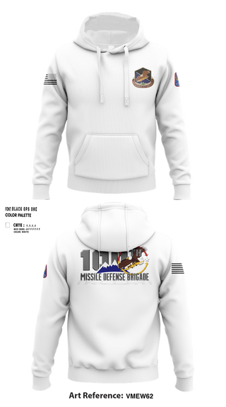 Hoodie, 100th Missile Defense Brigade, , Teamtime, Team time, sublimation, custom sports apparel, team uniforms, spirit wear, spiritwear, sports uniforms, custom shirts, team store, custom team store, fundraiser sports, apparel fundraiser