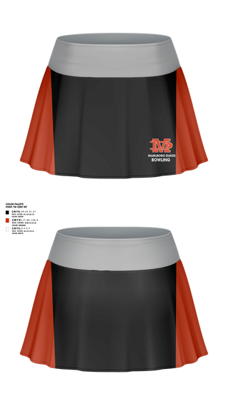 Skort, Marlboro Dukes, Bowling, Teamtime, Team time, sublimation, custom sports apparel, team uniforms, spirit wear, spiritwear, sports uniforms, custom shirts, team store, custom team store, fundraiser sports, apparel fundraiser