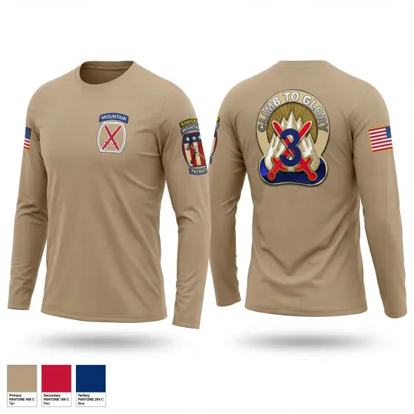 Long Sleeve Performance Shirt, 3rd Brigade, 10th Mountain Division, Army, Teamtime, Team time, sublimation, custom sports apparel, team uniforms, spirit wear, spiritwear, sports uniforms, custom shirts, team store, custom team store, fundraiser sports, apparel fundraiser