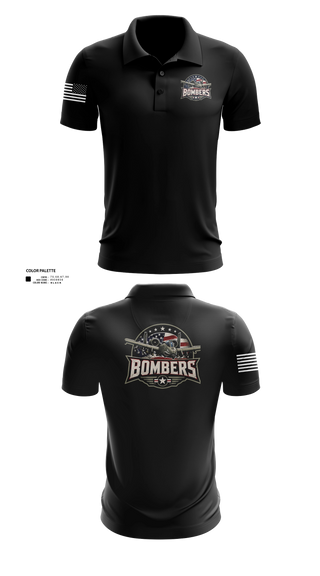 Short Sleeve Performance Polo, Bombers, Baseball, Teamtime, Team time, sublimation, custom sports apparel, team uniforms, spirit wear, spiritwear, sports uniforms, custom shirts, team store, custom team store, fundraiser sports, apparel fundraiser
