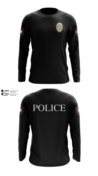Long Sleeve Performance Shirt, LACY LAKEVIEW POLICE, Police, Teamtime, Team time, sublimation, custom sports apparel, team uniforms, spirit wear, spiritwear, sports uniforms, custom shirts, team store, custom team store, fundraiser sports, apparel fundraiser