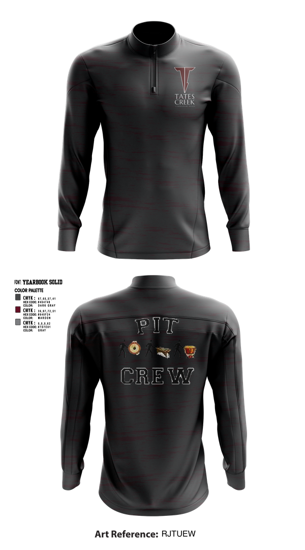 Quarter Zip Jacket, Tates Creek Commodore Marching Band, , Teamtime, Team time, sublimation, custom sports apparel, team uniforms, spirit wear, spiritwear, sports uniforms, custom shirts, team store, custom team store, fundraiser sports, apparel fundraiser