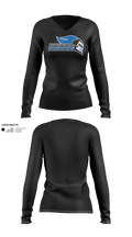 Mount Saint Mary College Swimming Women's Long Sleeve V-neck Shirt - 100