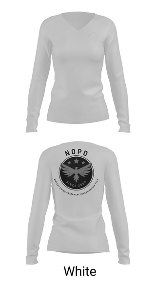 Womens Long Sleeve Vneck Shirt, VCAIT, Police, Teamtime, Team time, sublimation, custom sports apparel, team uniforms, spirit wear, spiritwear, sports uniforms, custom shirts, team store, custom team store, fundraiser sports, apparel fundraiser