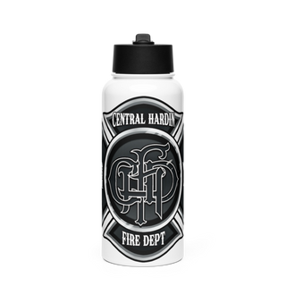 Central 9971313 Stainless Steel Water Bottle with a Straw Lid