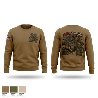 Crew Neck Sweatshirt, Big dowgs, Army, Teamtime, Team time, sublimation, custom sports apparel, team uniforms, spirit wear, spiritwear, sports uniforms, custom shirts, team store, custom team store, fundraiser sports, apparel fundraiser