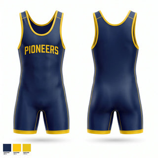 Wrestling Singlet, PIONEERS, Wrestling, Teamtime, Team time, sublimation, custom sports apparel, team uniforms, spirit wear, spiritwear, sports uniforms, custom shirts, team store, custom team store, fundraiser sports, apparel fundraiser