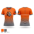 HERRIN TIGERS CROSS COUNTRY Women's Short Sleeve V-neck Shirt - 1