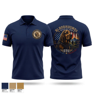 Short Sleeve Performance Polo, NYPD ESU BLOODHOUND, Police, Teamtime, Team time, sublimation, custom sports apparel, team uniforms, spirit wear, spiritwear, sports uniforms, custom shirts, team store, custom team store, fundraiser sports, apparel fundraiser