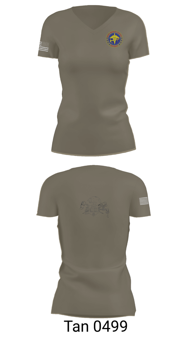 Womens Short Sleeve Vneck Shirt, Preventive Medicine, , Teamtime, Team time, sublimation, custom sports apparel, team uniforms, spirit wear, spiritwear, sports uniforms, custom shirts, team store, custom team store, fundraiser sports, apparel fundraiser