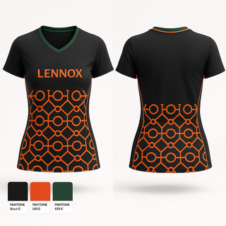 Womens Short Sleeve Vneck Shirt, Lennox, Men's Volleyball, Teamtime, Team time, sublimation, custom sports apparel, team uniforms, spirit wear, spiritwear, sports uniforms, custom shirts, team store, custom team store, fundraiser sports, apparel fundraiser