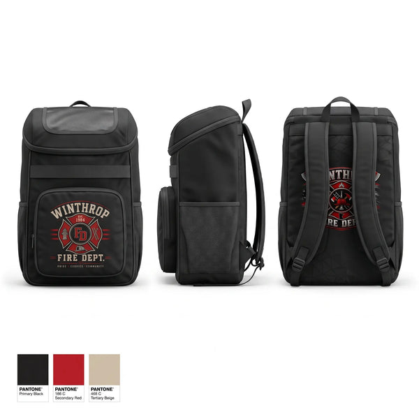 Gear Bag, Winthrop Fire Department, Fire Department, Teamtime, Team time, sublimation, custom sports apparel, team uniforms, spirit wear, spiritwear, sports uniforms, custom shirts, team store, custom team store, fundraiser sports, apparel fundraiser