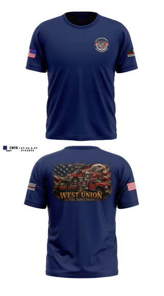 Short Sleeve Performance Shirt, West Union Community Fire Protection District, Fire Department, Teamtime, Team time, sublimation, custom sports apparel, team uniforms, spirit wear, spiritwear, sports uniforms, custom shirts, team store, custom team store, fundraiser sports, apparel fundraiser