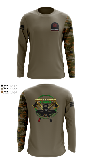 Long Sleeve Rash Guard Shirt, Warhammer Fitness, , Teamtime, Team time, sublimation, custom sports apparel, team uniforms, spirit wear, spiritwear, sports uniforms, custom shirts, team store, custom team store, fundraiser sports, apparel fundraiser