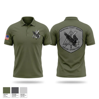 Short Sleeve Performance Polo, Waukesha County Sheriff’s Department Tactical Enforcement Unit, Police, Teamtime, Team time, sublimation, custom sports apparel, team uniforms, spirit wear, spiritwear, sports uniforms, custom shirts, team store, custom team store, fundraiser sports, apparel fundraiser
