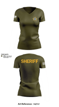 Clinton County Sheriffs Office 37421235 Women's Short Sleeve V-neck Shirt - 1