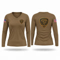 Crime Suppression Unit Women's Long Sleeve V-neck Shirt - 1