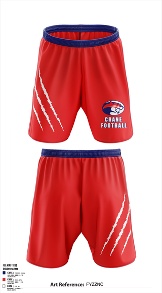 Athletic Shorts With Pockets, Crane Medical Preparatory High School Football, , Teamtime, Team time, sublimation, custom sports apparel, team uniforms, spirit wear, spiritwear, sports uniforms, custom shirts, team store, custom team store, fundraiser sports, apparel fundraiser