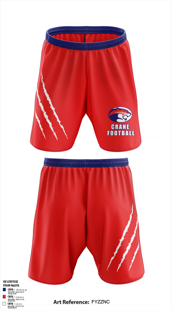 Athletic Shorts With Pockets, Crane Medical Preparatory High School Football, , Teamtime, Team time, sublimation, custom sports apparel, team uniforms, spirit wear, spiritwear, sports uniforms, custom shirts, team store, custom team store, fundraiser sports, apparel fundraiser