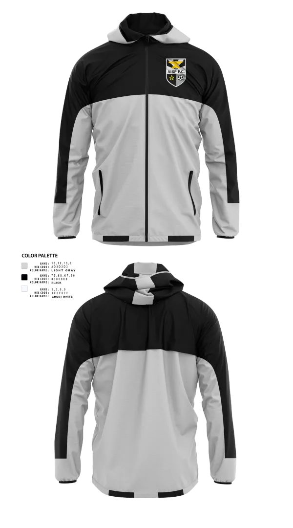 Windbreaker, AISP F.C., Men's Soccer, Teamtime, Team time, sublimation, custom sports apparel, team uniforms, spirit wear, spiritwear, sports uniforms, custom shirts, team store, custom team store, fundraiser sports, apparel fundraiser