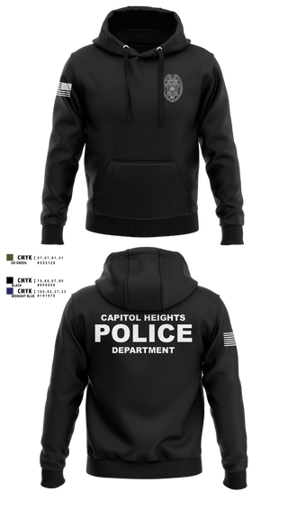 Hoodie, Capitol Heights Police Dept., Police, Teamtime, Team time, sublimation, custom sports apparel, team uniforms, spirit wear, spiritwear, sports uniforms, custom shirts, team store, custom team store, fundraiser sports, apparel fundraiser