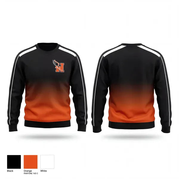 Crew Neck Sweatshirt, Hastings Tigers, Track & Field, Teamtime, Team time, sublimation, custom sports apparel, team uniforms, spirit wear, spiritwear, sports uniforms, custom shirts, team store, custom team store, fundraiser sports, apparel fundraiser