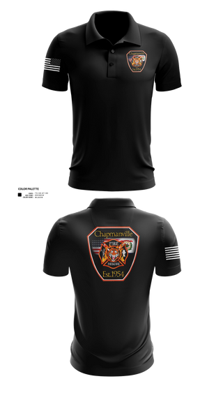 Short Sleeve Performance Polo, Chapmanville Fire Department, Fire Department, Teamtime, Team time, sublimation, custom sports apparel, team uniforms, spirit wear, spiritwear, sports uniforms, custom shirts, team store, custom team store, fundraiser sports, apparel fundraiser