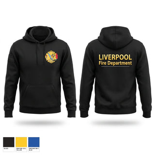 Hoodie, LIVERPOOL, Fire Department, Teamtime, Team time, sublimation, custom sports apparel, team uniforms, spirit wear, spiritwear, sports uniforms, custom shirts, team store, custom team store, fundraiser sports, apparel fundraiser