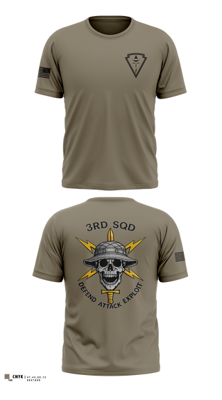 Old School Cotton Feel Shirt, 3RD SQUAD, EW, MFRC, Army, Teamtime, Team time, sublimation, custom sports apparel, team uniforms, spirit wear, spiritwear, sports uniforms, custom shirts, team store, custom team store, fundraiser sports, apparel fundraiser