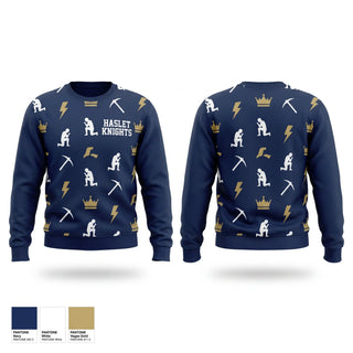 Crew Neck Sweatshirt, Haslet Knights, Baseball, Teamtime, Team time, sublimation, custom sports apparel, team uniforms, spirit wear, spiritwear, sports uniforms, custom shirts, team store, custom team store, fundraiser sports, apparel fundraiser