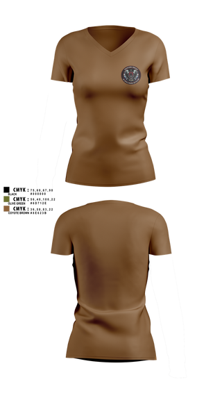 Womens Short Sleeve Vneck Shirt, Operations Company 3d Intelligence Battalion, , Teamtime, Team time, sublimation, custom sports apparel, team uniforms, spirit wear, spiritwear, sports uniforms, custom shirts, team store, custom team store, fundraiser sports, apparel fundraiser