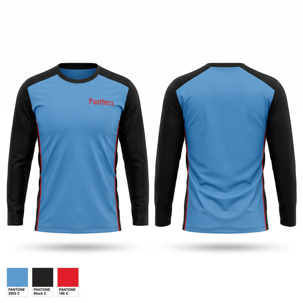 Long Sleeve Performance Shirt, Panthers, Track & Field, Teamtime, Team time, sublimation, custom sports apparel, team uniforms, spirit wear, spiritwear, sports uniforms, custom shirts, team store, custom team store, fundraiser sports, apparel fundraiser