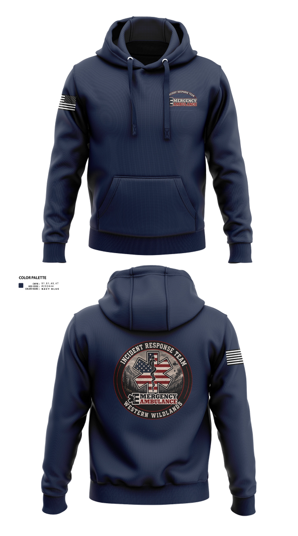 Hoodie, Emergency Ambulance Service, EMS/EMT, Teamtime, Team time, sublimation, custom sports apparel, team uniforms, spirit wear, spiritwear, sports uniforms, custom shirts, team store, custom team store, fundraiser sports, apparel fundraiser