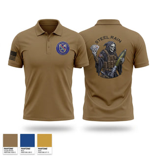 Short Sleeve Performance Polo, 1/160th HHC MORTARS, Army, Teamtime, Team time, sublimation, custom sports apparel, team uniforms, spirit wear, spiritwear, sports uniforms, custom shirts, team store, custom team store, fundraiser sports, apparel fundraiser