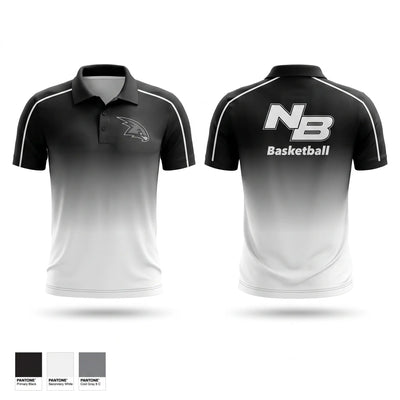 North Buncombe Blackhawks Short Sleeve Performance Polo - 1