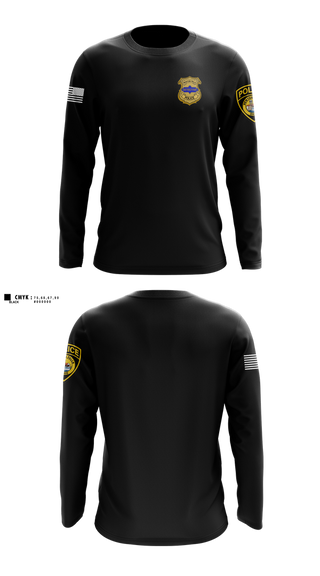 Long Sleeve Performance Shirt, NEWTON FALLS POLICE DEPARTMENT, Police, Teamtime, Team time, sublimation, custom sports apparel, team uniforms, spirit wear, spiritwear, sports uniforms, custom shirts, team store, custom team store, fundraiser sports, apparel fundraiser