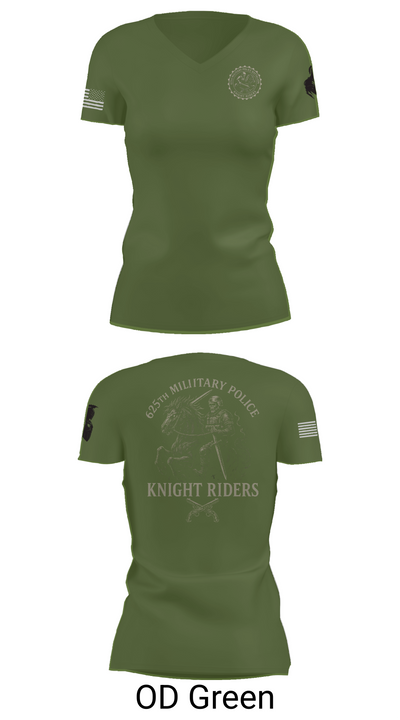 625th Military Police Battalion Women's Short Sleeve V-neck Shirt - 48