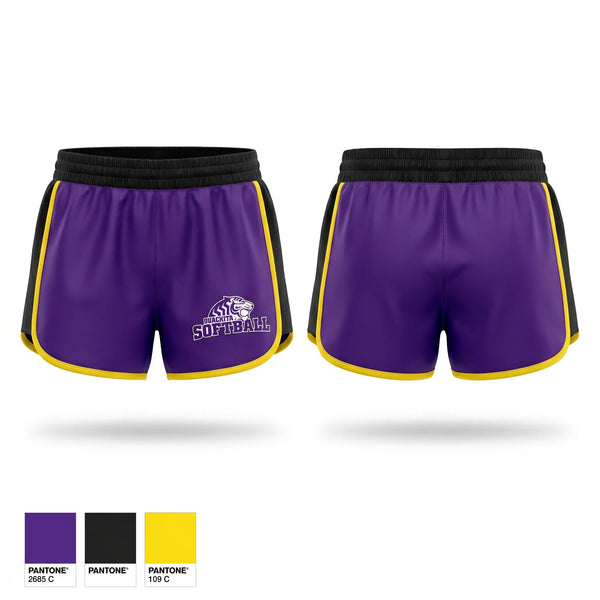 Womens Shorts, Ouachita Tigers, Softball, Teamtime, Team time, sublimation, custom sports apparel, team uniforms, spirit wear, spiritwear, sports uniforms, custom shirts, team store, custom team store, fundraiser sports, apparel fundraiser