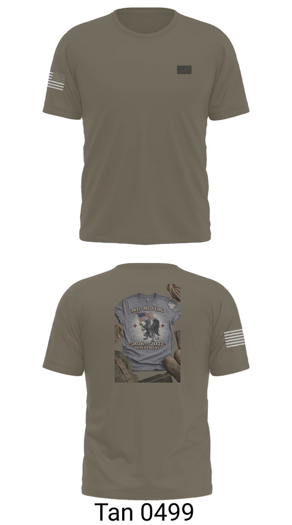 Old School Cotton Feel Shirt, 361 med log, Army, Teamtime, Team time, sublimation, custom sports apparel, team uniforms, spirit wear, spiritwear, sports uniforms, custom shirts, team store, custom team store, fundraiser sports, apparel fundraiser