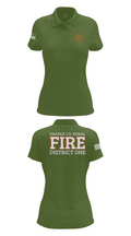 Orange County Rural District 1 Fire Department 66539276 Women's Short Sleeve Performance Polo  - 55