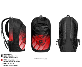 Gear Bag, Freeport FC, Men's Soccer, Teamtime, Team time, sublimation, custom sports apparel, team uniforms, spirit wear, spiritwear, sports uniforms, custom shirts, team store, custom team store, fundraiser sports, apparel fundraiser