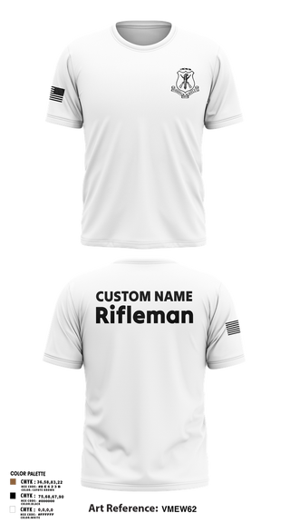 Old School Cotton Feel Shirt, Pershing Rifles, Army, Teamtime, Team time, sublimation, custom sports apparel, team uniforms, spirit wear, spiritwear, sports uniforms, custom shirts, team store, custom team store, fundraiser sports, apparel fundraiser